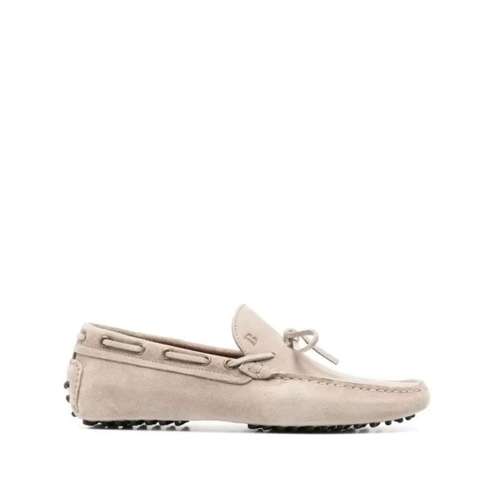 Boggi Milano Men Suede Driving Loafers Sand Slip On Moccasins‎ Logo Size 15